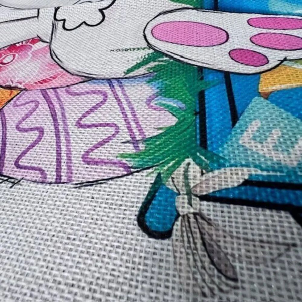 Easter Bunny Truck Table Placemats‎ Set Of 4 NEW Farmhouse Easter Eggs Spring